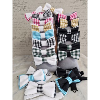 Noeud Papillon en Tissu Vichy